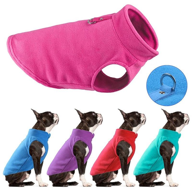 Roupinha pet com gancho para guia