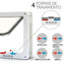 Porta de Passagem para Cães e Gatos Premium