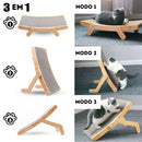 Cama Arranhador Cat - 3 em 1 - Madeira