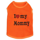 Camiseta Pet I Love my Mommy / Daddy