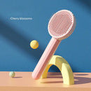 Escova de cabelo autolimpante