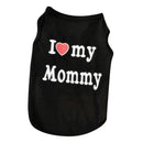 Camiseta Pet I Love my Mommy / Daddy