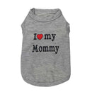 Camiseta Pet I Love my Mommy / Daddy