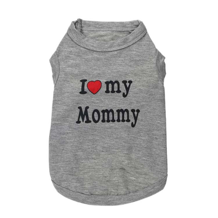 Camiseta Pet I Love my Mommy / Daddy