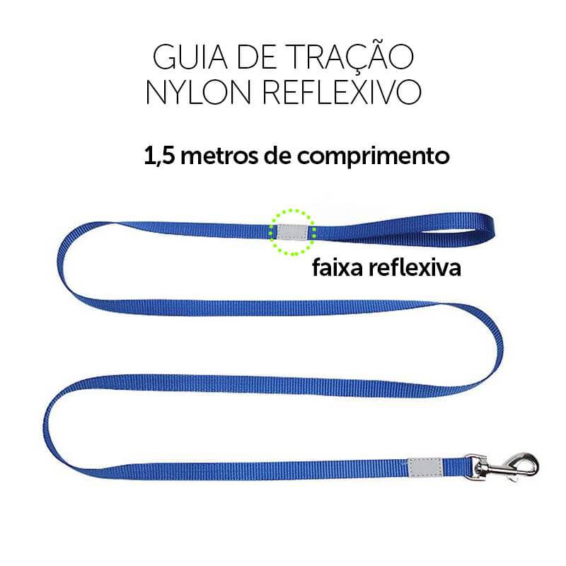 Coleira Peitoral para gato com Guia Funny