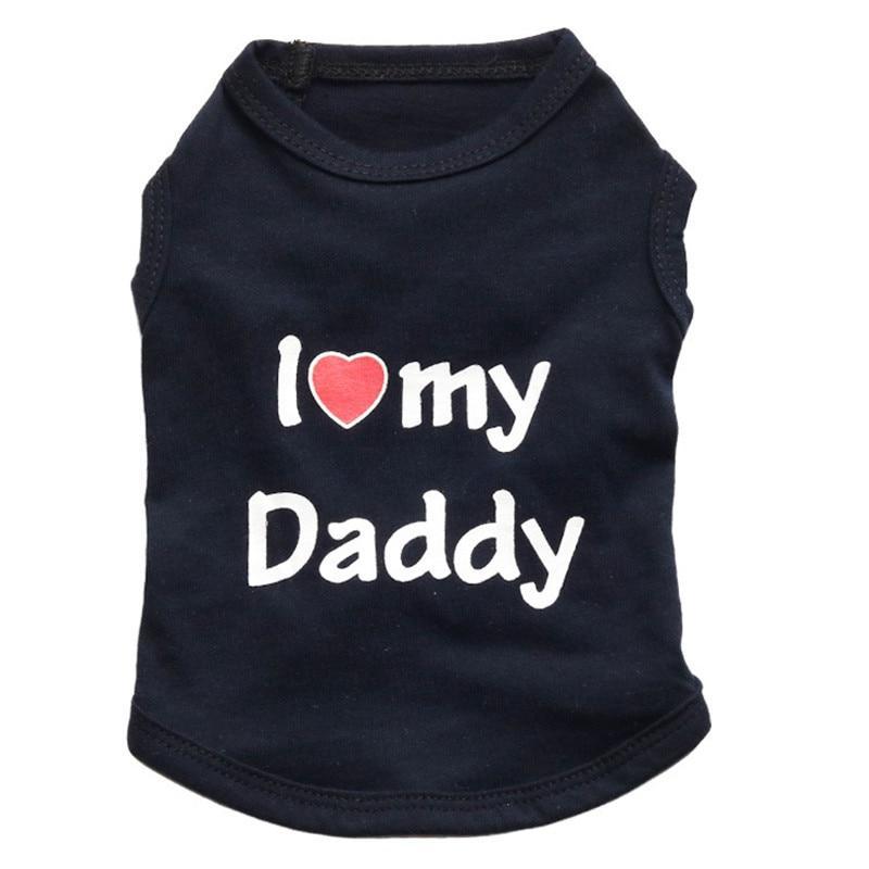 Camiseta Pet I Love my Mommy / Daddy