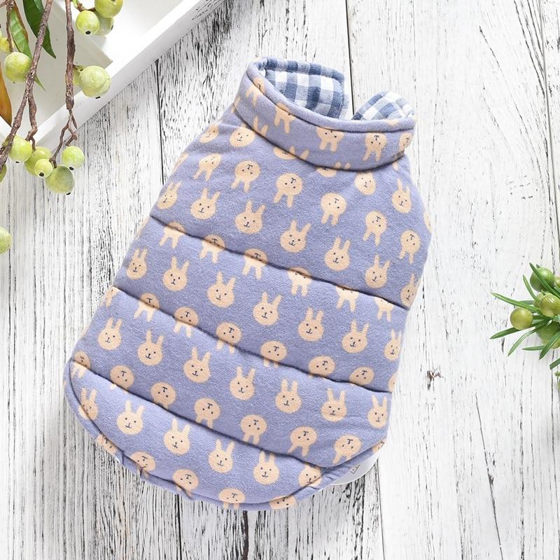 Colete Dupla Face de Inverno para cachorro e gato