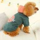 Blusa com Capuz em Plush para cachorro