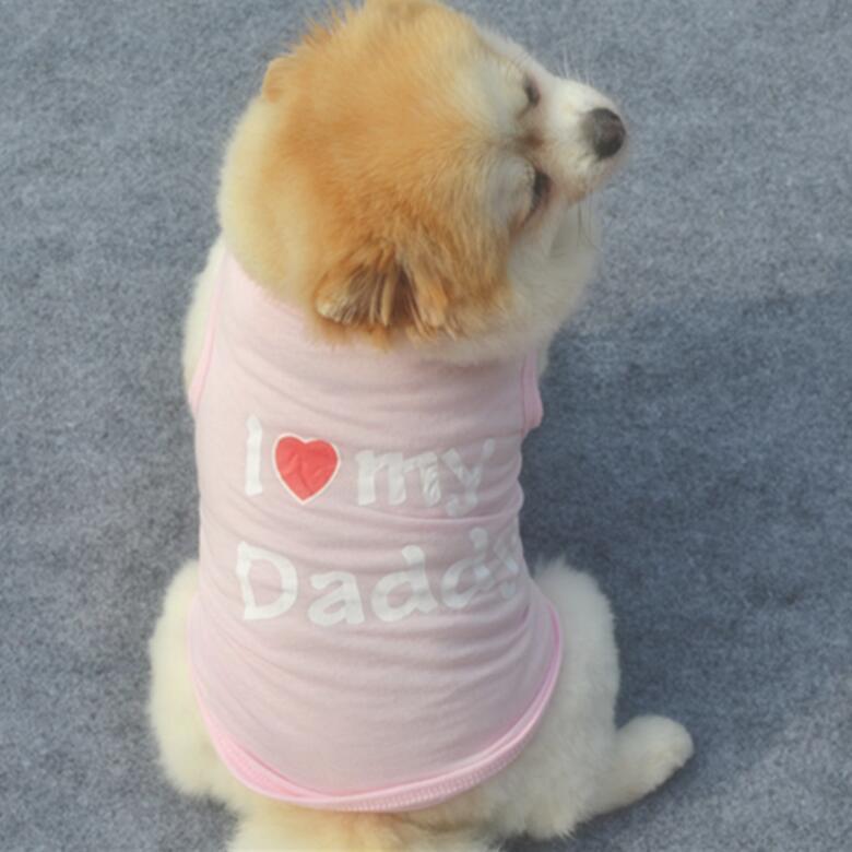 Camiseta Pet I Love my Mommy / Daddy