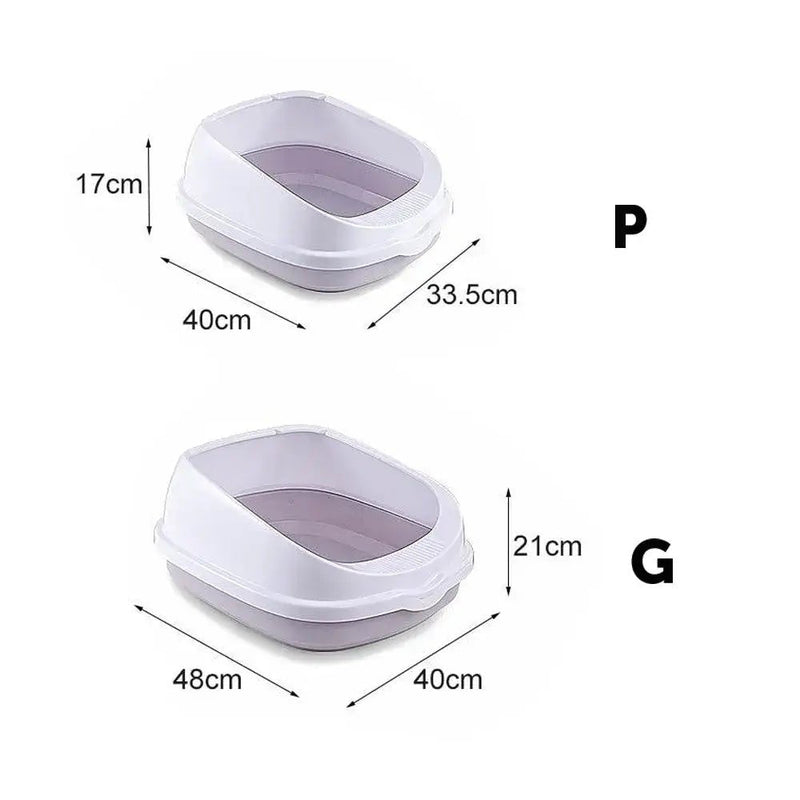 Bandeja Sanitária anti-respingos para gatos