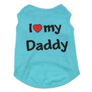 Camiseta Pet I Love my Mommy / Daddy