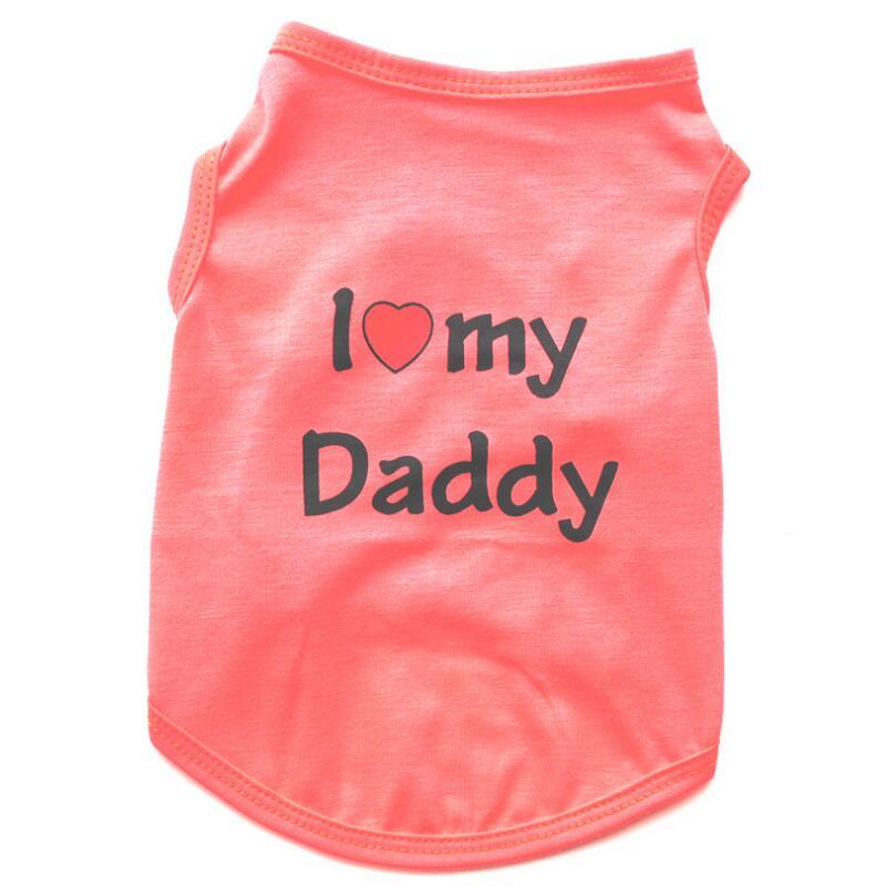 Camiseta Pet I Love my Mommy / Daddy