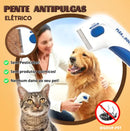 Pente Elétrico Brush - Antipulgas Pet