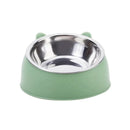 Tigela elevada em inox antiderrapante para gatos e cães