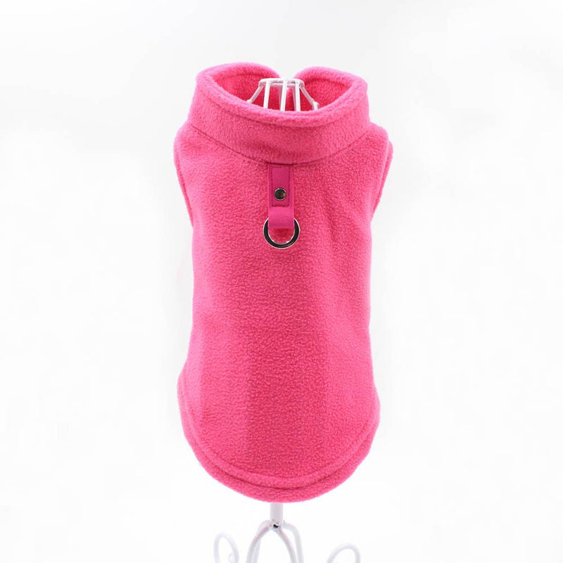 Roupinha pet com gancho para guia