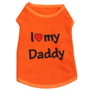 Camiseta Pet I Love my Mommy / Daddy