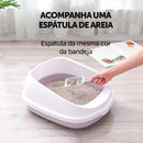 Bandeja Sanitária anti-respingos para gatos