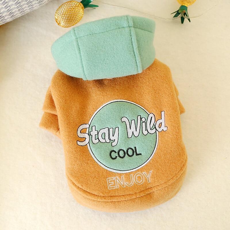 Blusa com Capuz em Plush para cachorro