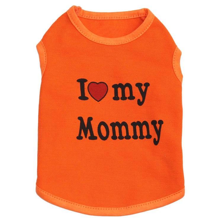 Camiseta Pet I Love my Mommy / Daddy