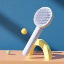 Escova de cabelo autolimpante